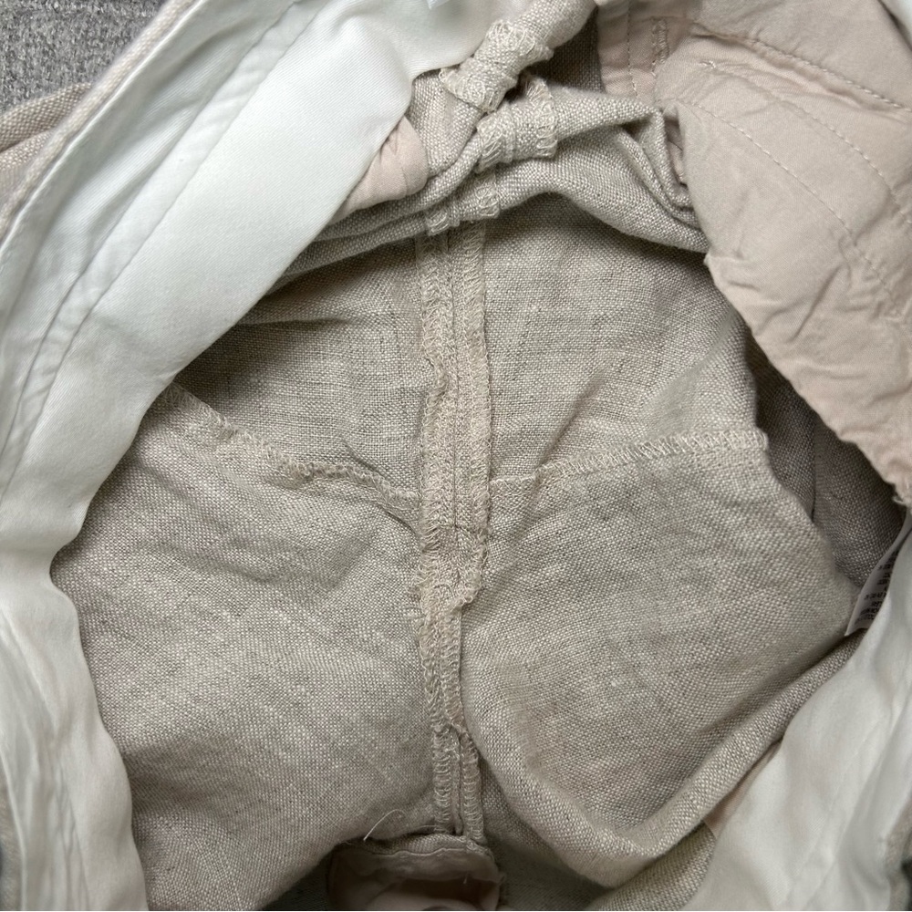 Reformation 100% Linen Pants Oatmeal Size 0 - Picture 14 of 15